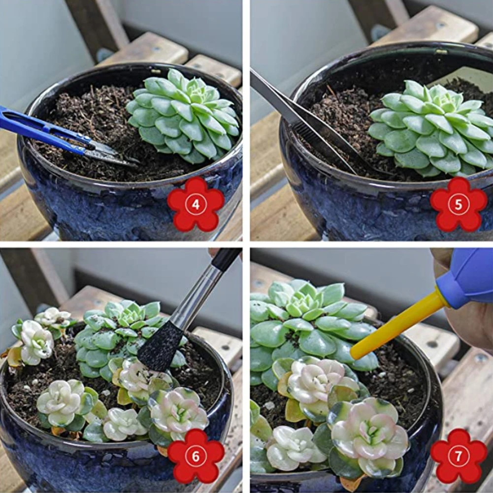 

21pcs Lightweight T Type Tags Garden Tool Set Succulent Plants Bonsai Portable Shovel Rake Watering Bottle Hand Transplanting