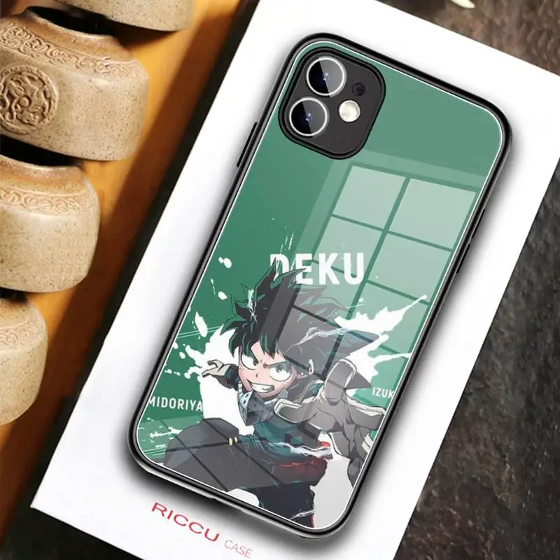 Чехол Todoroki Shouto моя геройская Академия для телефона закаленное стекло iPhone 12 Pro Max