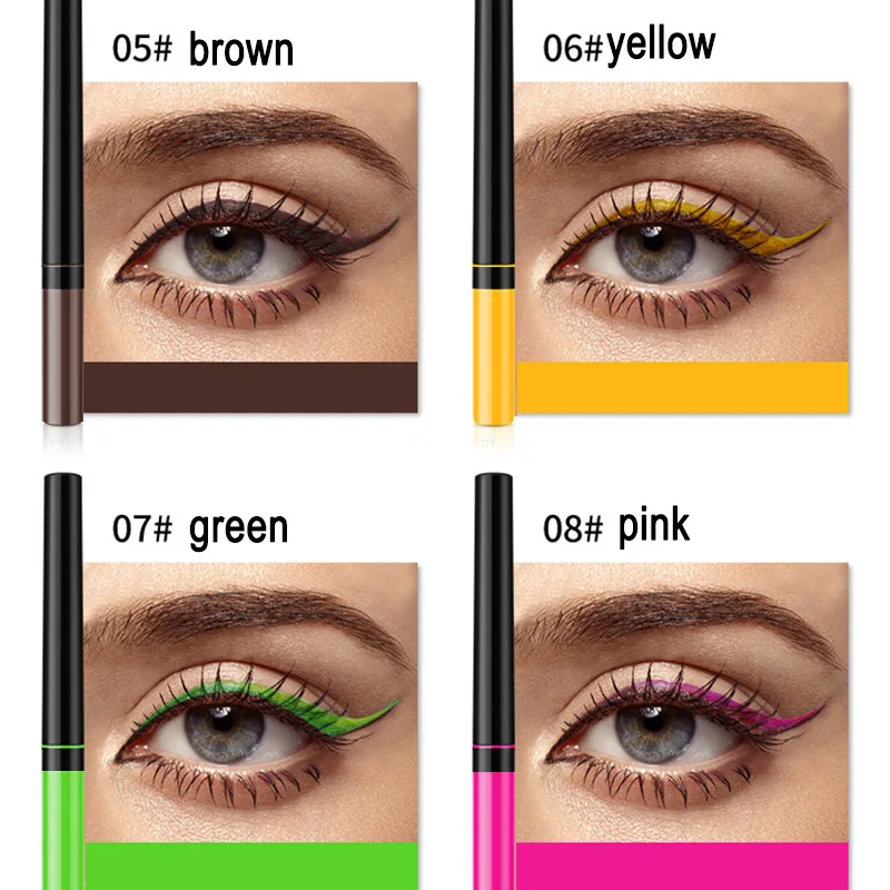 Женская подводка для глаз водостойкая влагостойкая не Цветущая матовая Цветная
