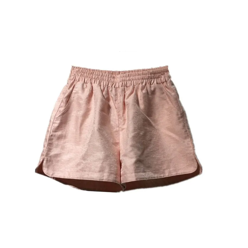 

cotton linen women shorts summer thin high waisted vintage wid leg all match female shorts top quality