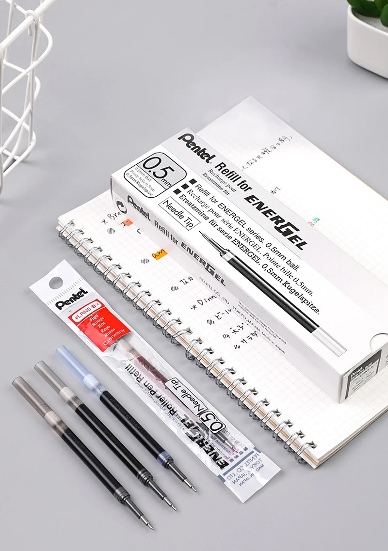 12 шт./кор. Pentel LRN5 Neutra с гелевой вставкой пополнения чернил для BLN75 выдвижной ручки-быстрое высыхание-0,5 mmOffice& Sch оол расходные материалы
