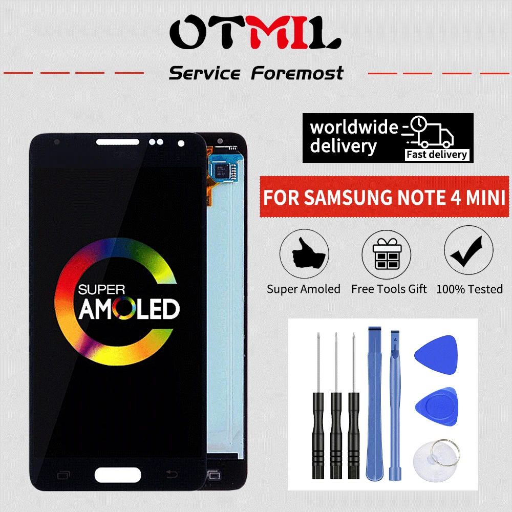 ЖК дисплей OTMIL 4 7 ''AMOLED для Samsung Note4 mini сенсорный экран G850 G850F G850M G850K в