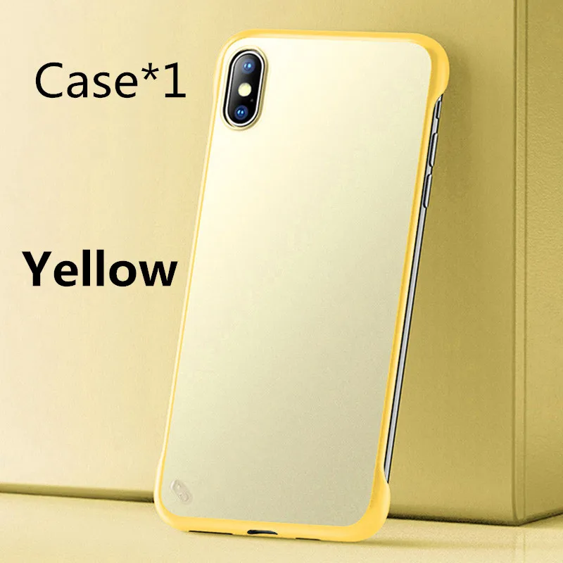 Only Yellow Case KoisAcase выполненные Прозрачный матовый жесткий чехол для телефона для samsung S8 S9 S10 Plus Note 8, 9, 10, A50 A60 A70 A80 чехол для телефона с кольцевым - Цвет: Only Yellow Case