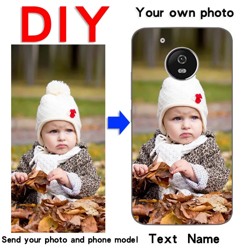 DIY Custom Design Phone Case ForMotorola Moto P30 P40 Play G8 G7 G6 G5S G5 G4 G3 C Plus Soft silicone Print photo Back Cover |