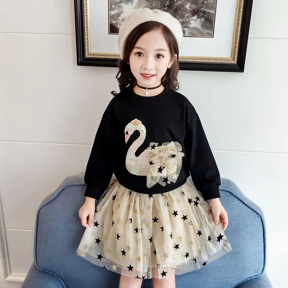 Girls Winter Dresses Flamingo Kids Fall Clothes Baby Toddler Princess Designer Dress Egirl Outfit Teens Christmas New Birthday 6 | Детская