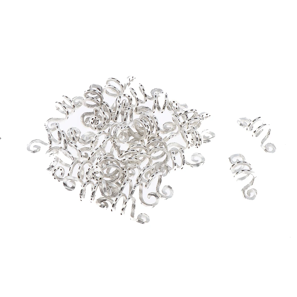 30 шт. регулируемые бусины для Волос Dreadlock заколки волос кольца манжеты зажимы