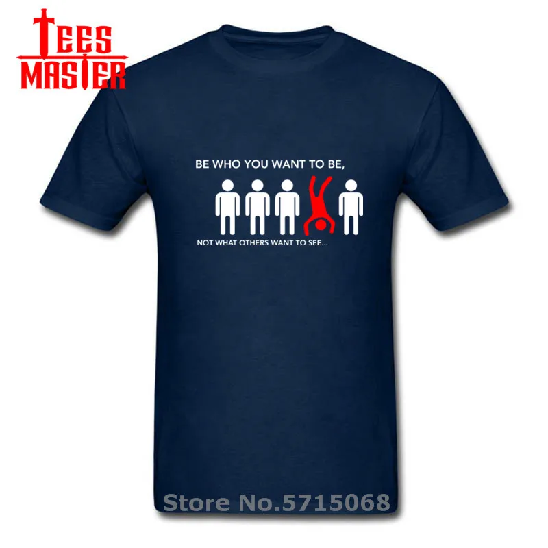 Забавные мужские футболки с буквенным принтом быть кем вы хотите не то что другие