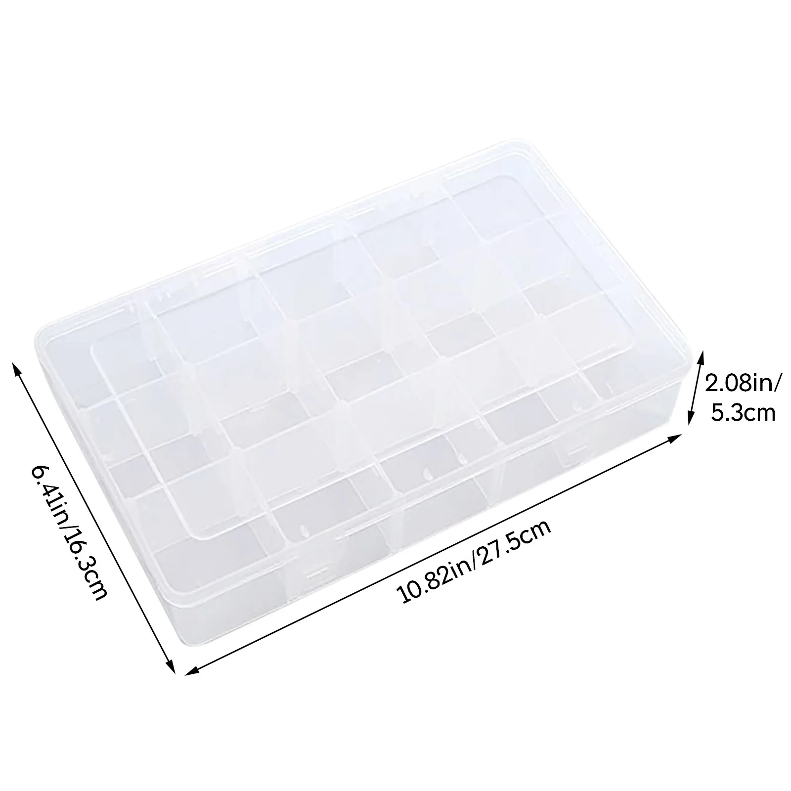 

Storage Box Desktop Storage Box Transparent Plastic Storage Box 15 Spaces rangement dressing organsteur cosas para el hogar