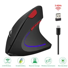 Rechargeable Gaming Wireless Mouse USB Computer Gamer Mouse 2.4G Ergonomic Mause kit Optical 6 Key Vertical Mice For PC Laptop