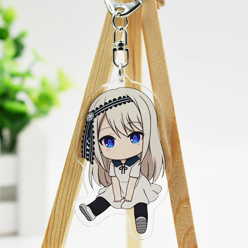 4pcs Anime Kaguya-sama Love is War Acrylic Pendant Cosplay Prop Keychain Backpack Decor Keyring Collectible for Boy Girl Gift | Украшения и