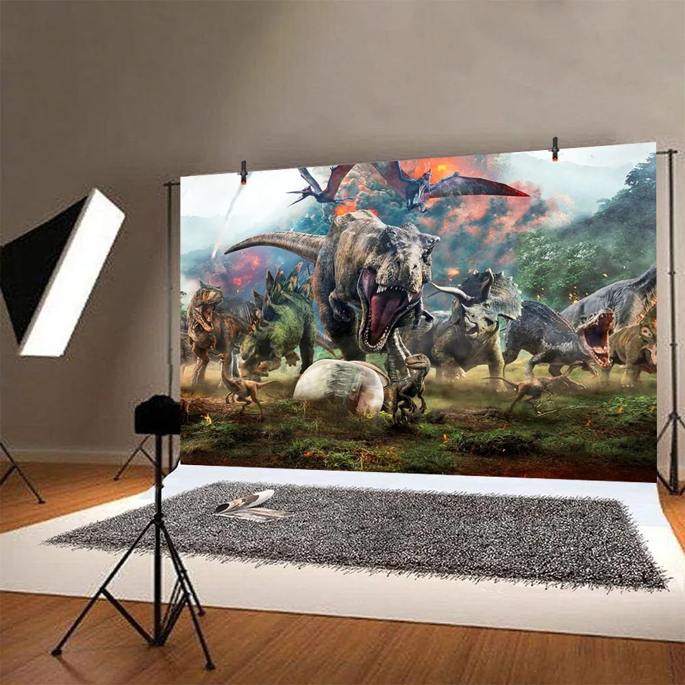 Динозавр тираннозавр Рекса фото фон Вечерние Декорации для фотостудии реквизит