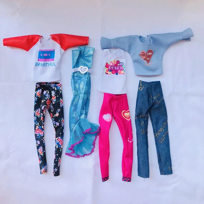 

Модная одежда 4 стиля/партия, наряд 30 см, детские игрушки, рождественские подарки, аксессуары для куклы Барби, одежда, игра для детей, подарки ...