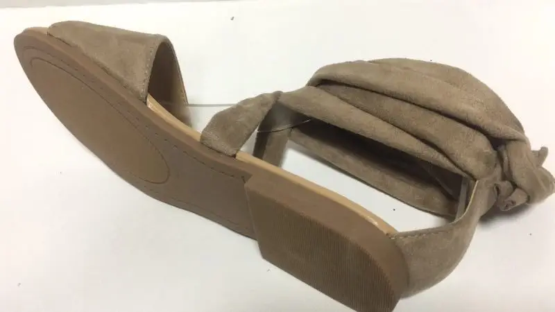 

2020 Bandage Sandals Flat Bottom Women's Shoes 9103