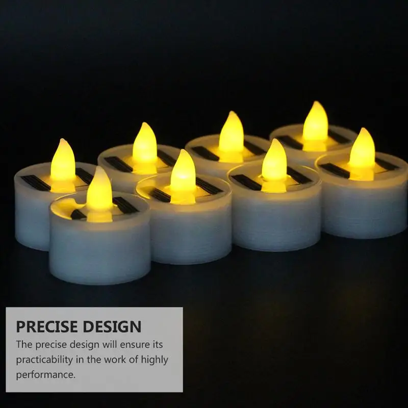 

6pcs Solar Candle Lamp Electric Candle Lamp LED Candle Light Decorative Lamp Waterproof LED Electronic Candle Light