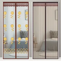 High-Quality Summer Anti-Mosquito Magnetic Door Curtain Mesh Net Velcro Free -Hand Installation Anti fly insect mosquito screen