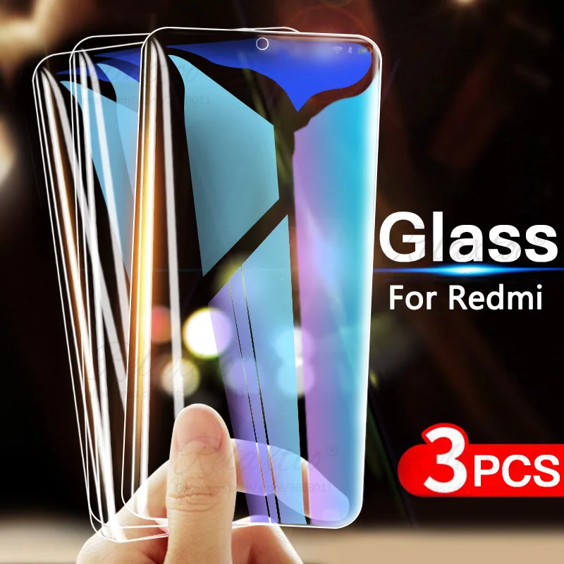 3 шт 9H закаленное стекло для Xiaomi Redmi Note 5 6 7 8 Pro защита экрана Защитное 6A 7A Plus |