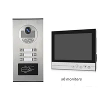 color video door phone bell 4 wire villa video intercom system for apartment