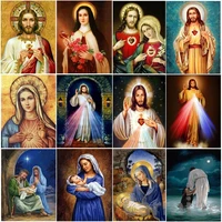 religious diy 5d jesus diamond painting resin cross stitch embroidery rhinestone picture full roundsquare drill home decoration