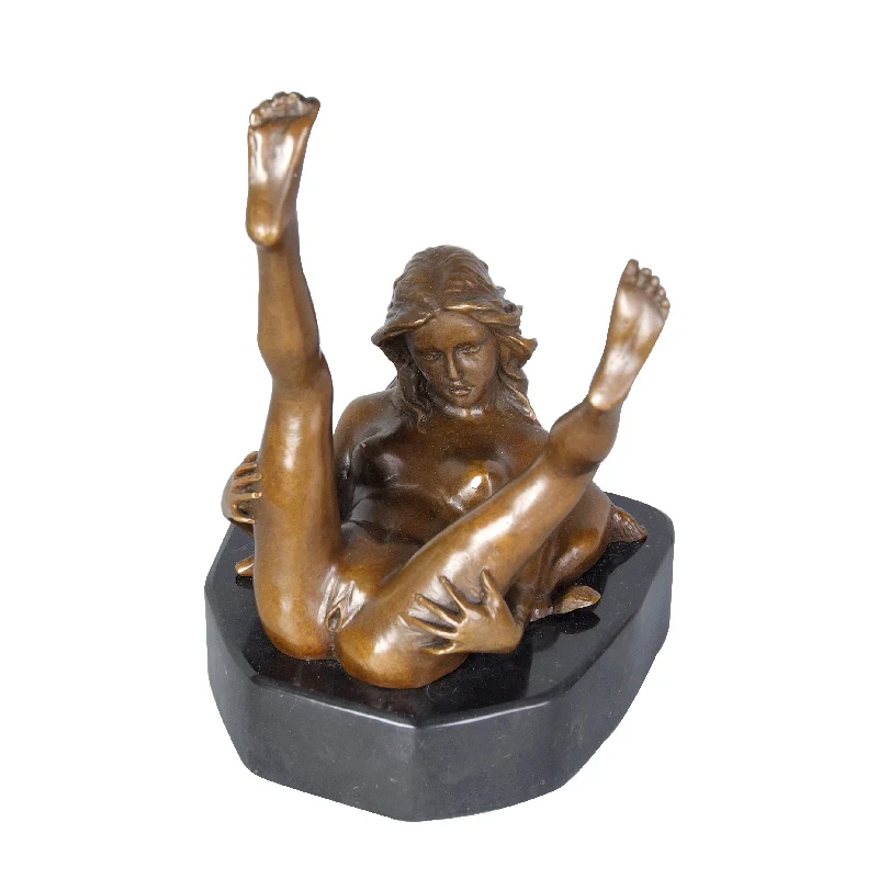 ArtsHom DS291 Эротическое искусство Libidinal Обнаженная Женская Бронзовая статуя ГОЛОД