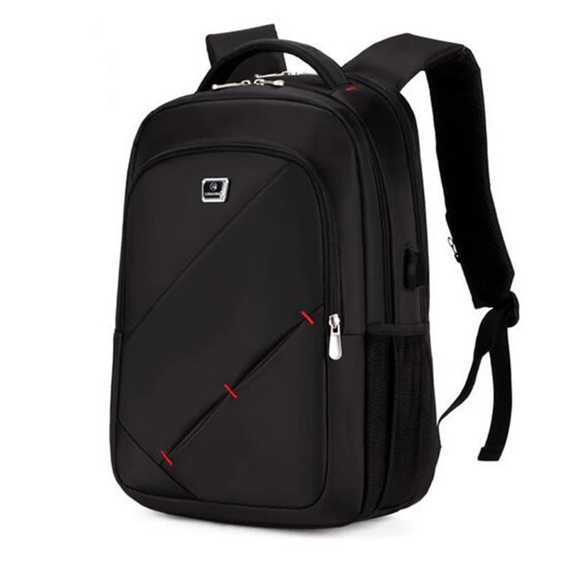 

New External USB Charge Men's Backpack Mochila Masculina Waterproof 15.6inch Laptop Backpack Men women School Bags
