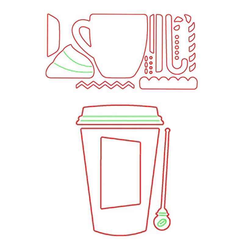 Стаканчик для напитков чайная чашка кофейная металлические пресс формы