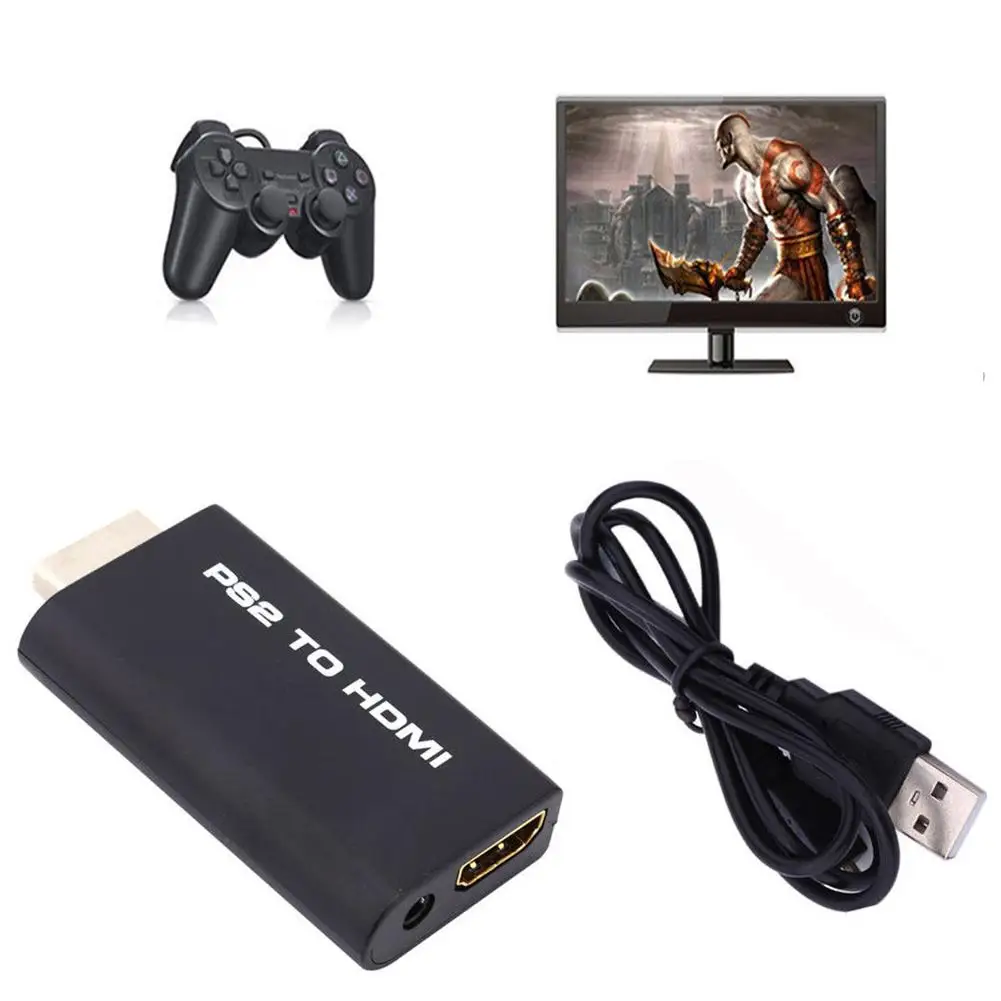 Портативный Аудио-и видеоконвертер для PS2 в HDMI-совместимый адаптер AV кабель SONY