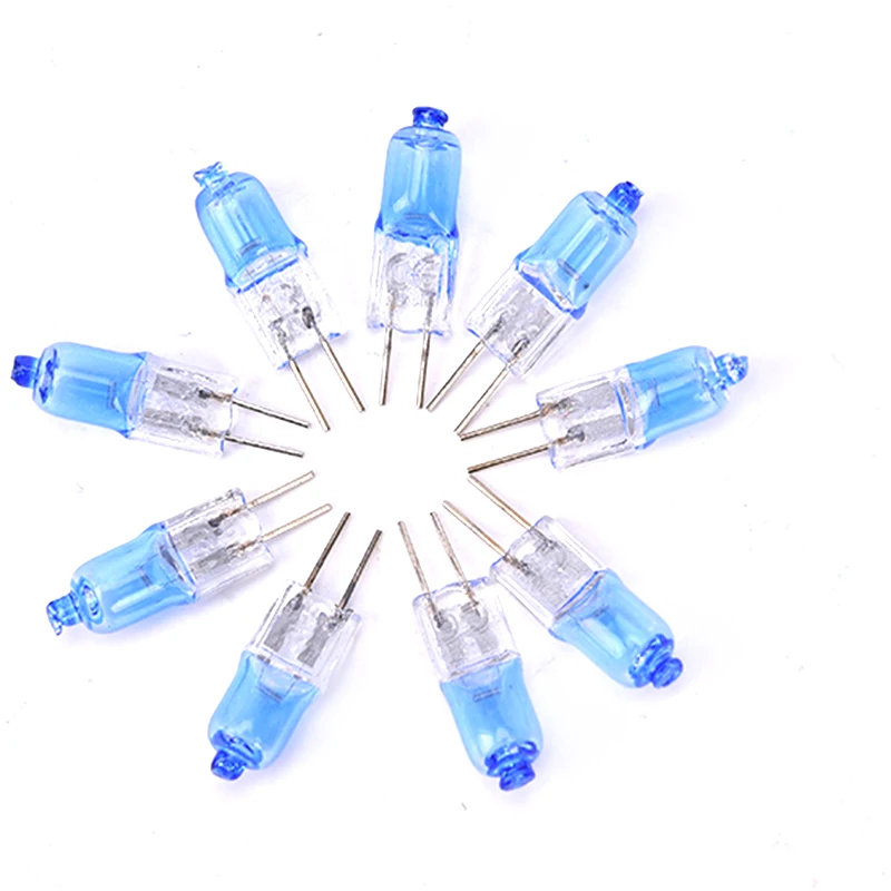 

10 Pcs/lot Halogen G4 AC12V Lamp JC Type G4 Halogen Light Bulbs G4 Base Clear Halogen Inserted Beads Crystal Lamp
