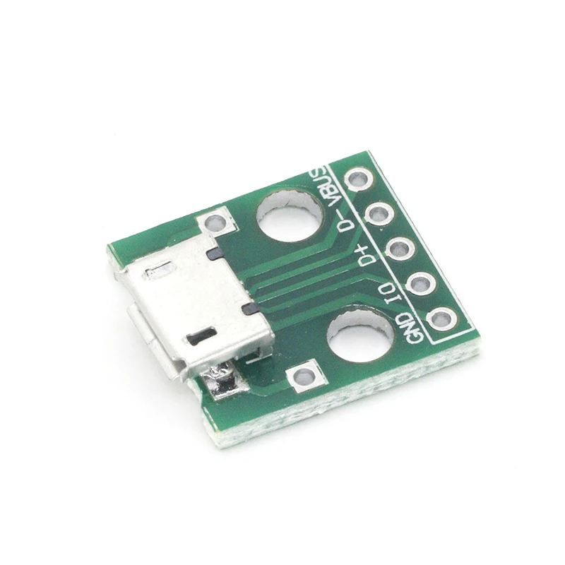 10 шт потребительских упаковок для микро USB DIP адаптер 5pin гнездовой разъем