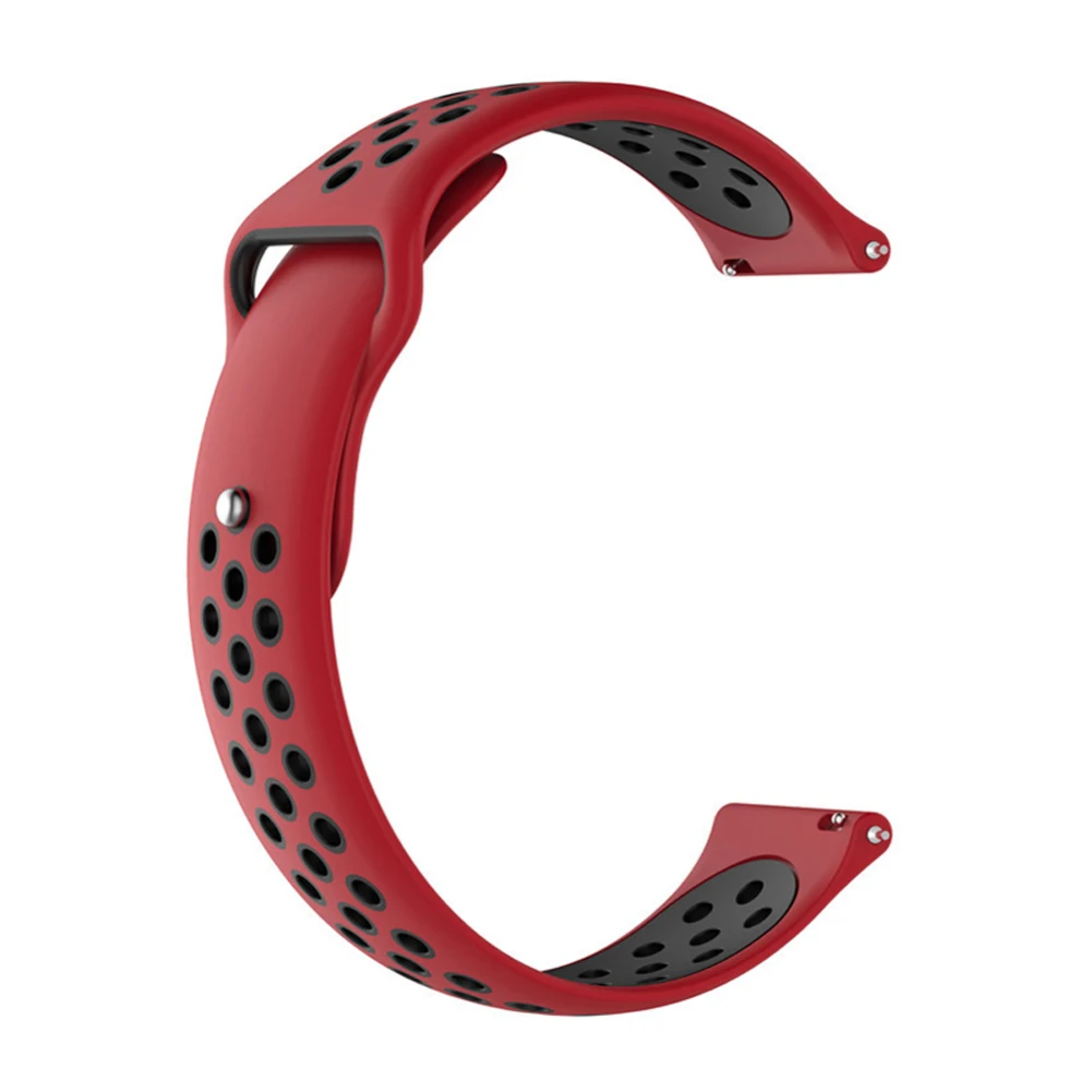 red black Для Garmin VIVOMOVE HR/Vivoactive 3 сменный силиконовый спортивный ремешок UK - Цвет: red black