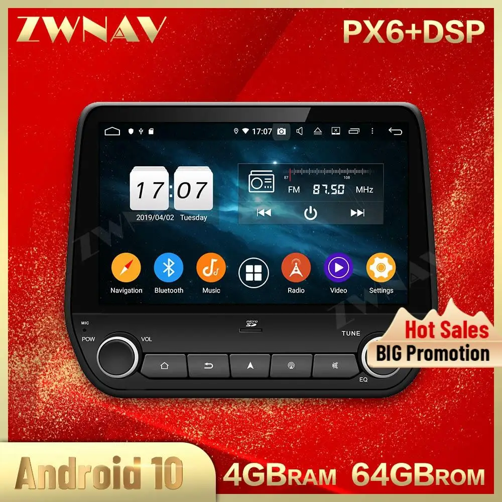 Автомобильный мультимедийный плеер 2 din Android 10 0 экран для Ecosport Fiesta 2017 2018 аудио