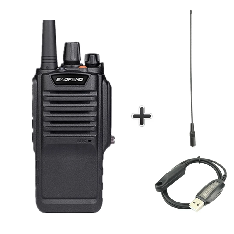 add 1antenna 1cable Baofeng Bf-9700 7 Вт Высокая мощность рация IP67 Водонепроницаемый двухстороннее радио Amador PTT BF 9700 большой радиус действия Ham радио Hf трансивер - Цвет: add 1antenna 1cable