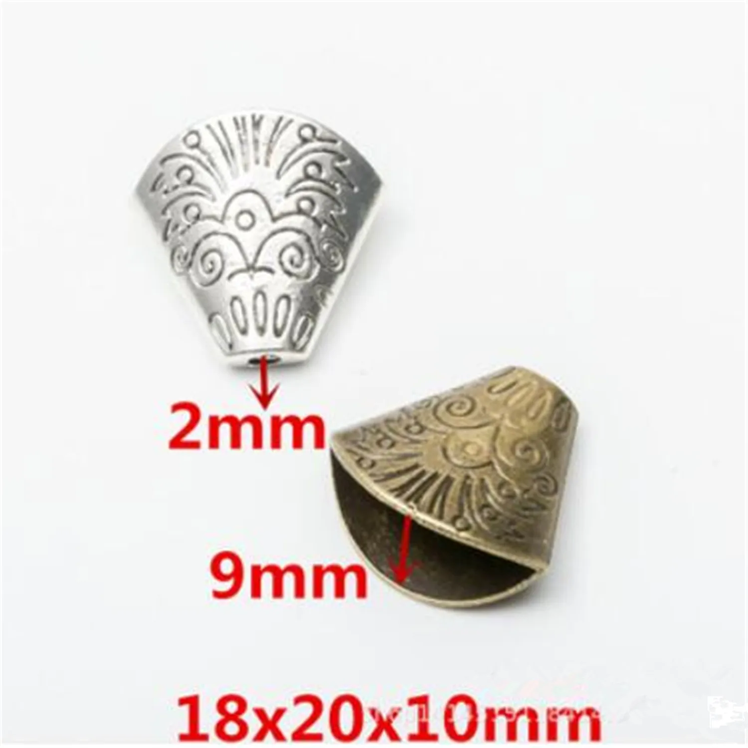 

New 10pcs 18x20x10mm Charm Tassel End Caps Bead Jewelry Findings Wholesale Tassel End Caps For Jewelry