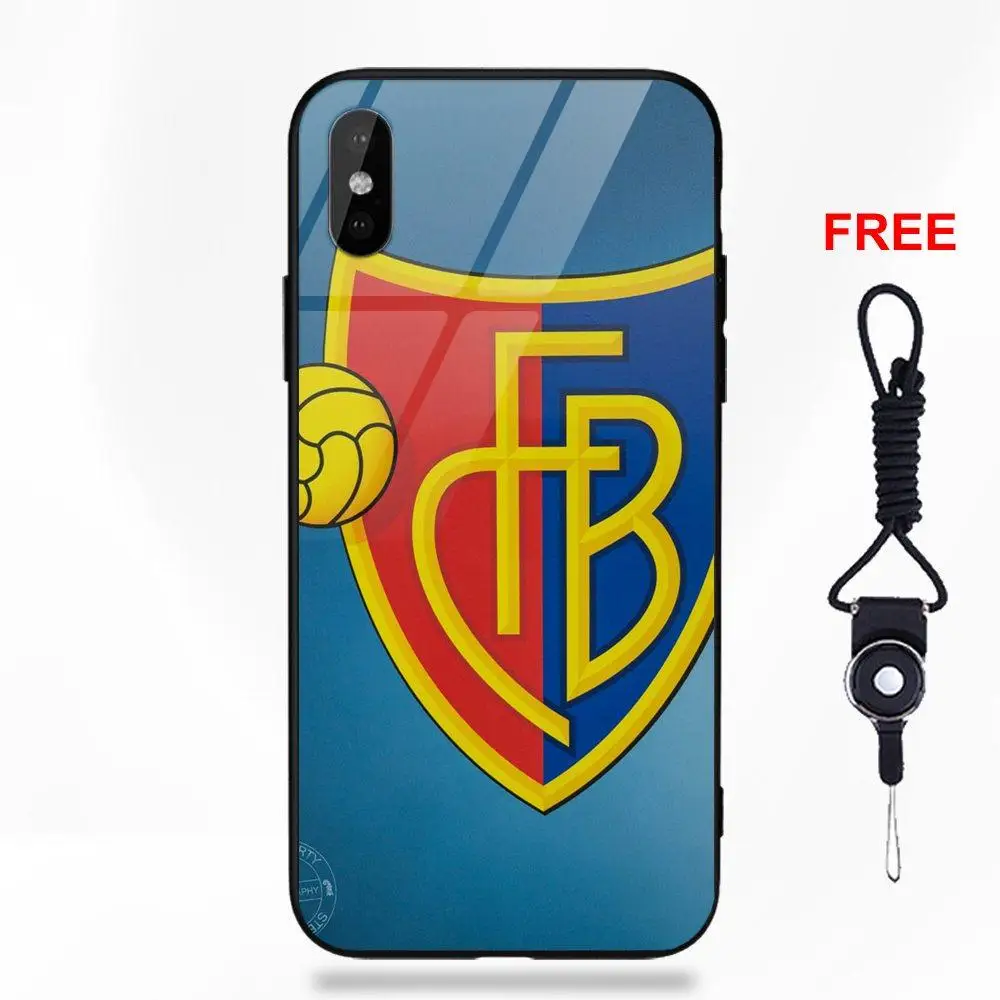 Popular Fc Basel Football Logo For Apple iPhone X XS Max XR 5 5C 5S SE 6 6S 7 8 Plus | Мобильные телефоны и аксессуары