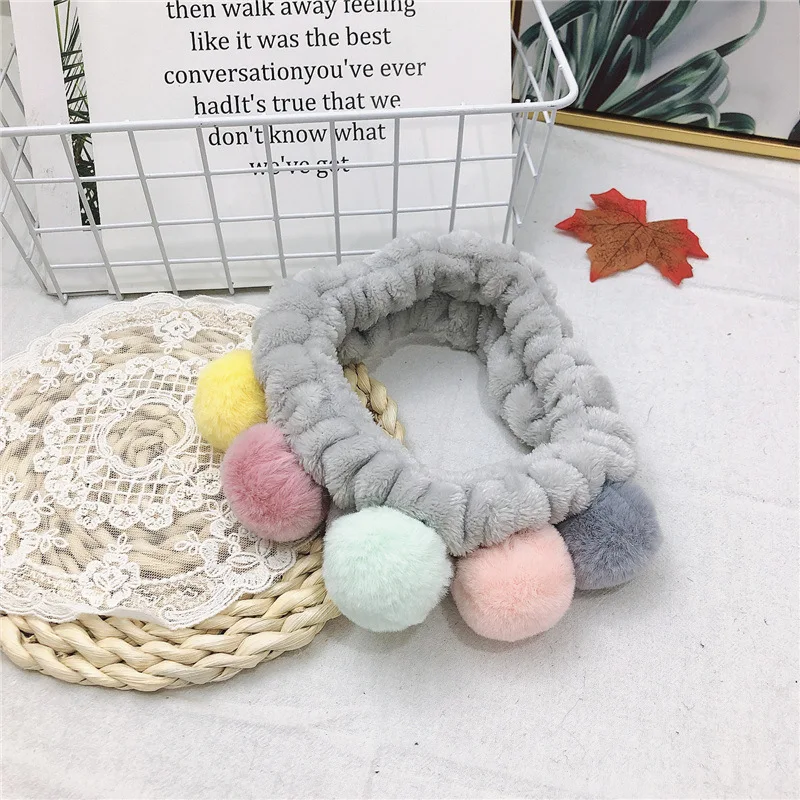 

Soft Coral Fleece Headbands For Women Wash Face Hairbands 2020 Cute Colorful Turban Elastic Hair Bands Headwear Hair Accessories