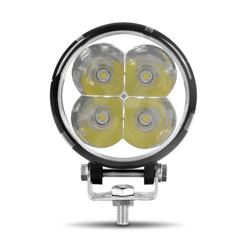 1pcs spot light DERI 2 шт. 3,5 дюймов 12 Вт светодиодный рабочий светильник прожектор Точечный светильник светодиодный рабочий светильник Barra светодиодный внедорожный автомобильный светильник - Цвет: 1pcs spot light