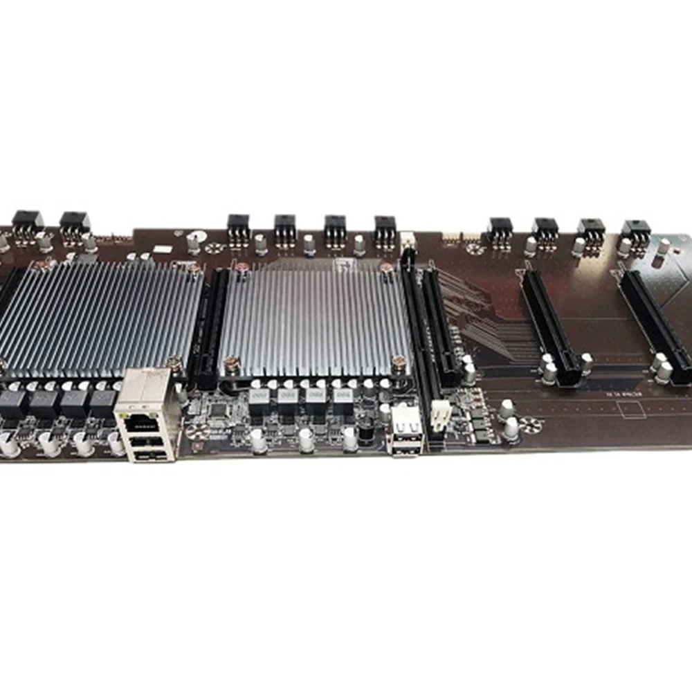 NEW BTC-X79 Dual CPU Mining Motherboard 8 PCIE 16X Straight 2011 Pin DDR3 65mm Support 9 Cards 3060 Graphics Card Miner | Компьютеры и