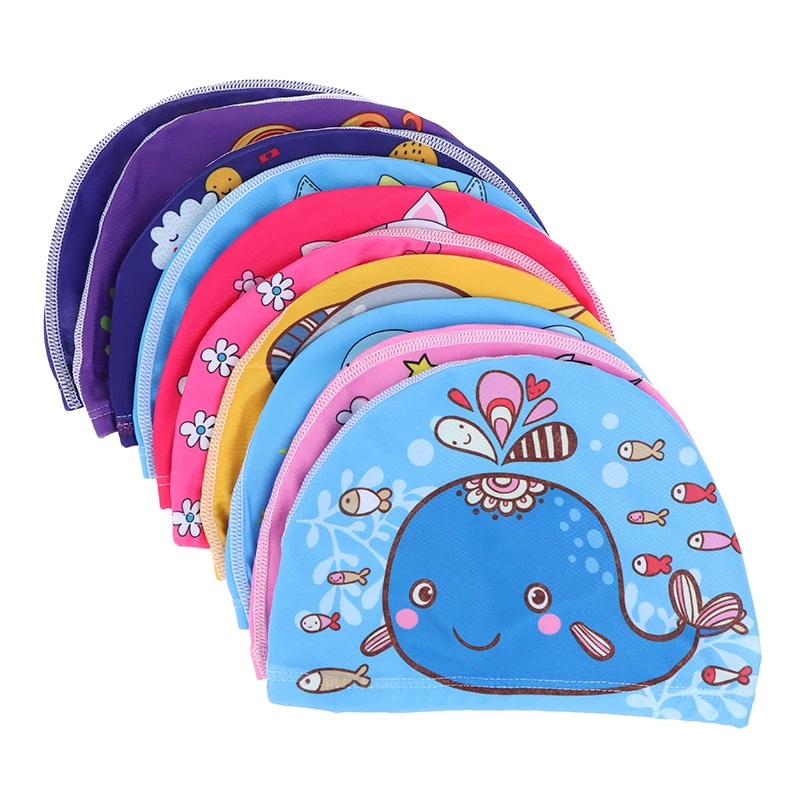 

Одежда для мальчиков и девочек плавательные шапочки для мальчиков Дети малышей пляжные купальные шапочки с героями мультфильмов плавательный бассейн шапки