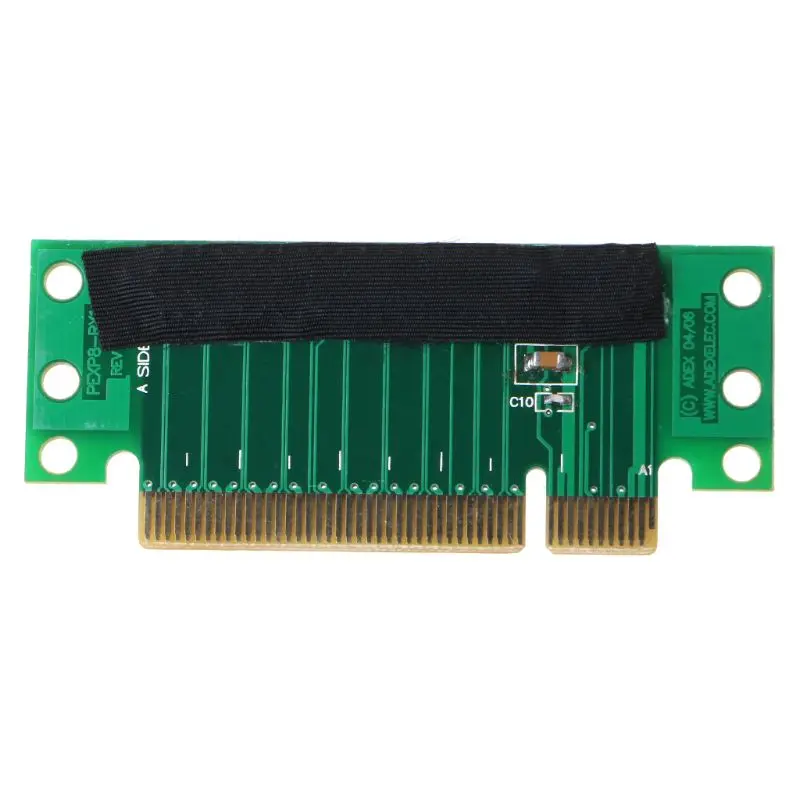 Переходная плата PCI Express 8X 90 градусов прямоугольный переходник для 1U/2U