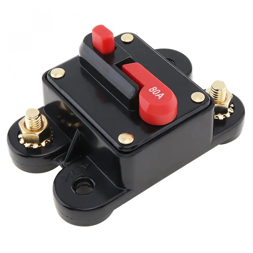 80A DC 12V автомобильный аудио усилитель выключатель предохранитель держатель AGU