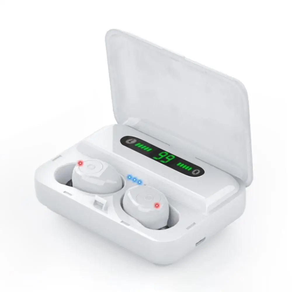 F9 5 tws спортивные наушники беспроводные Bluetooth светодиодный дисплей мини для