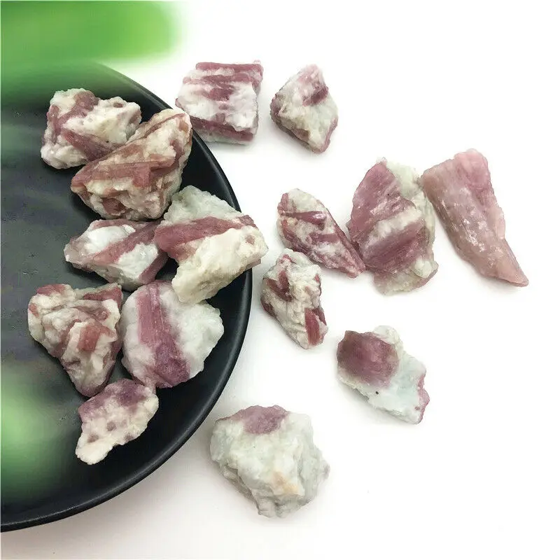 

Drop Shipping 100g Natural Quartz Crystal Pink Tourmaline Raw Original Stone Specimen Healing Decor Natural Stones and Crystals