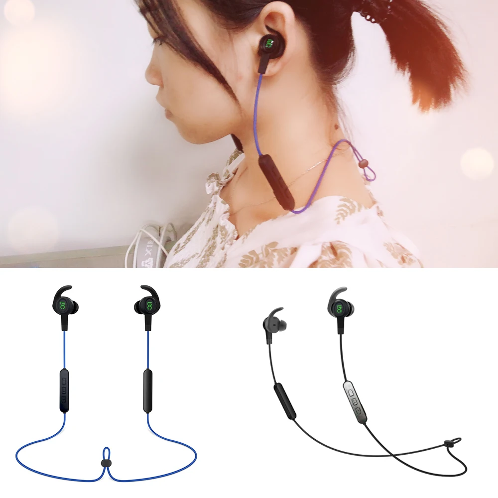 Новые bluetooth-наушники для спорта Водонепроницаемый и от потения-доказательство с двусторонним стерео беспроводной бег и Bluetooth наушники-вкладыши
