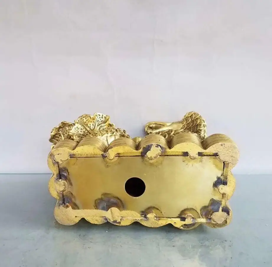 Медная статуя медные деньги Кобра предметы интерьера для дома Зодиак из латуни