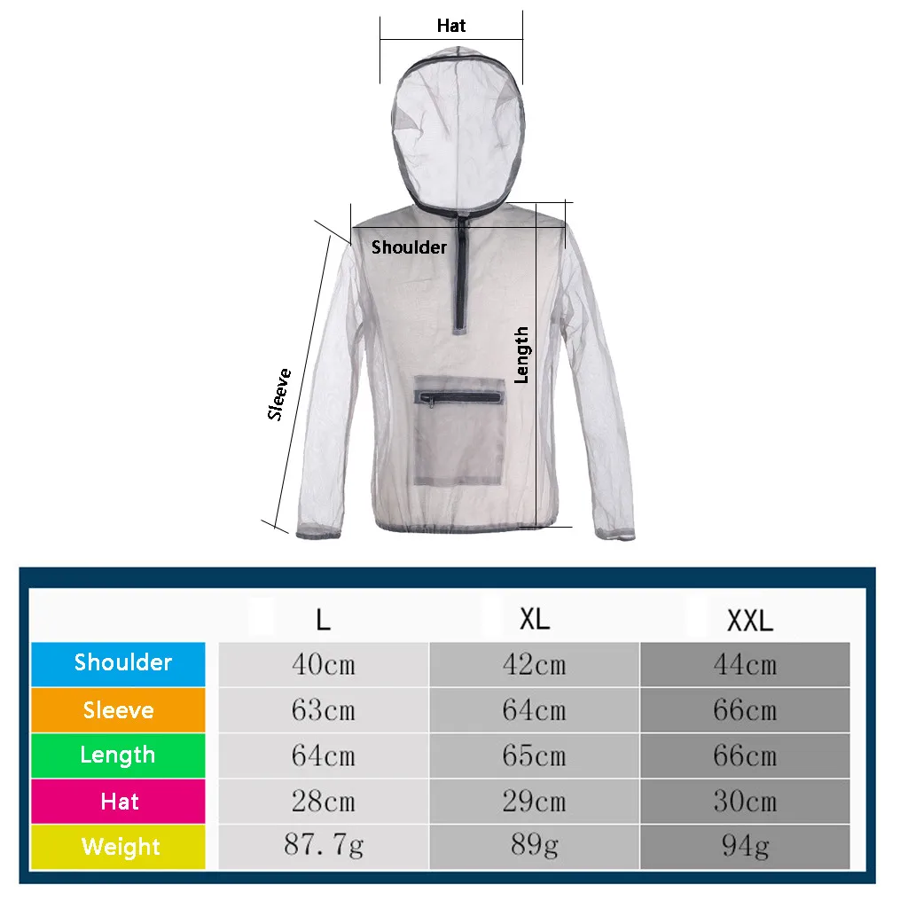 Наружная походная сетка для рыбалки марлевая блузка куртка насекомых с