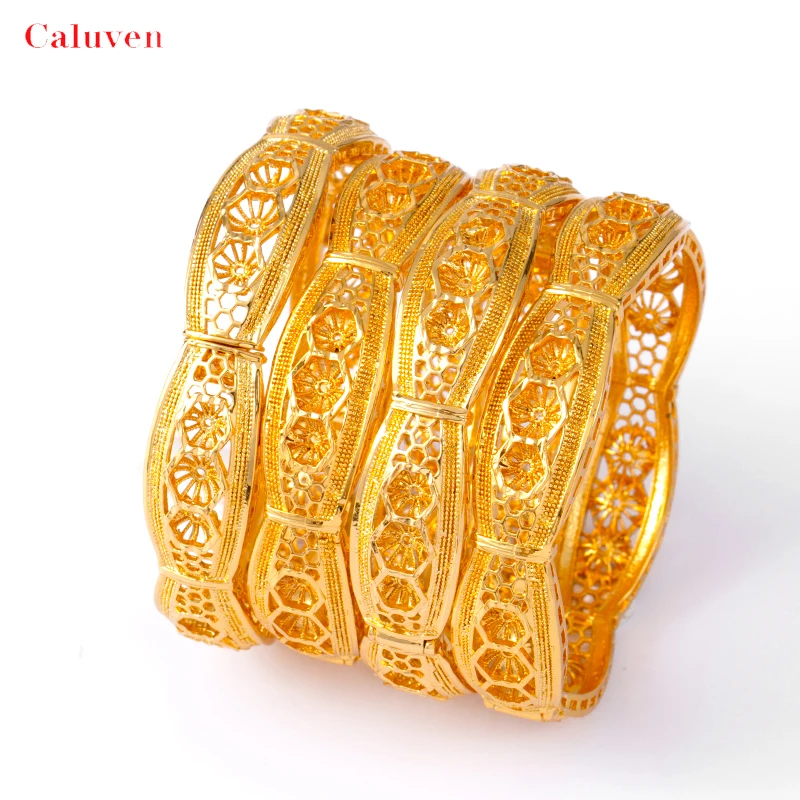 4 шт./лот арабские свадебные украшения дубайские браслеты для женщин эфиопские