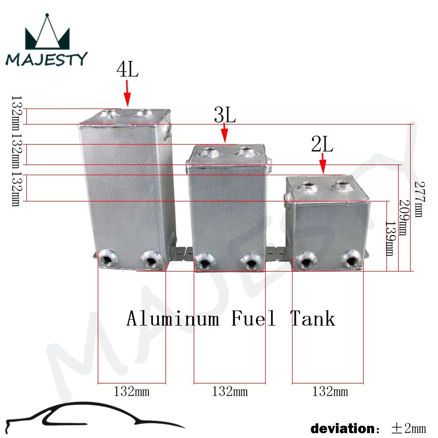 2Л полировка для рисования полный топливный бак с 2 литрами набор серебряных