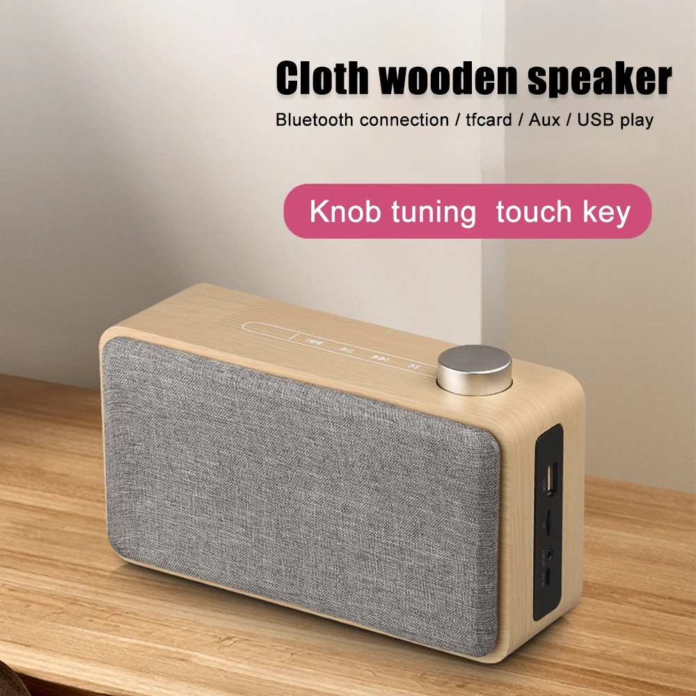

Bluetooth-Колонка TRAVOR деревянная портативная с поддержкой MP3, TF-карт