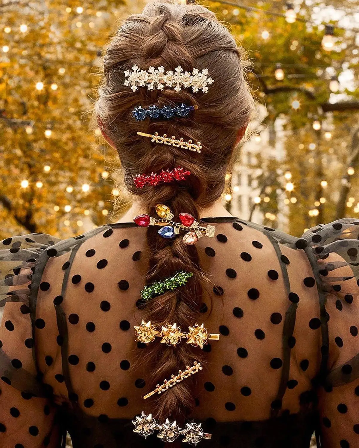 Заколка для волос со снежинками BA заколка женщин с пряниками милая Золотая