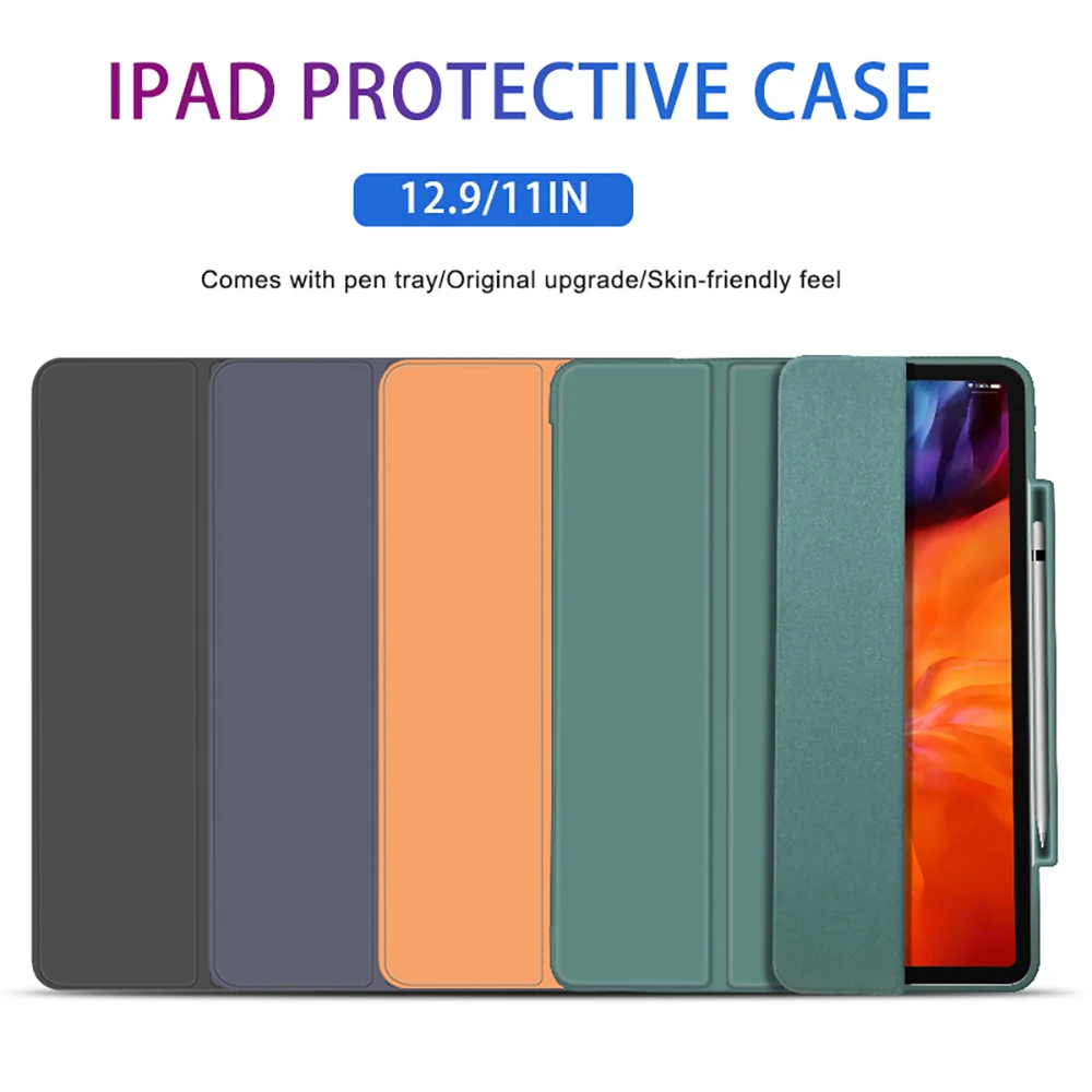 Силиконовый чехол с держателем для карандашей IPad Pro 12 9 11 дюймов мини-чехол