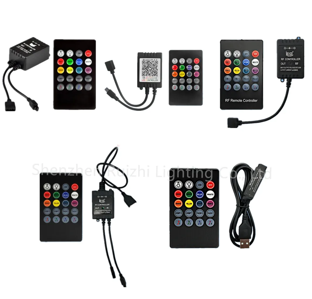 USB 20 ИК-пульт дистанционного управления для светодиодной ленты RGB 5-24 В | Лампы и